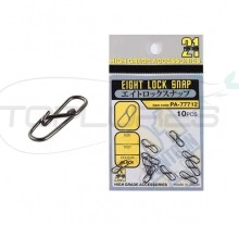 EIGHT LOCK SNAP, SIZE 0, 10psc.