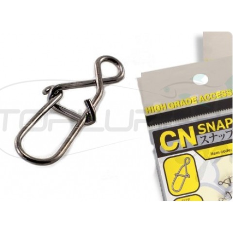 Snap lock CN SNAP, BLACK, SIZE 0, 8psc.